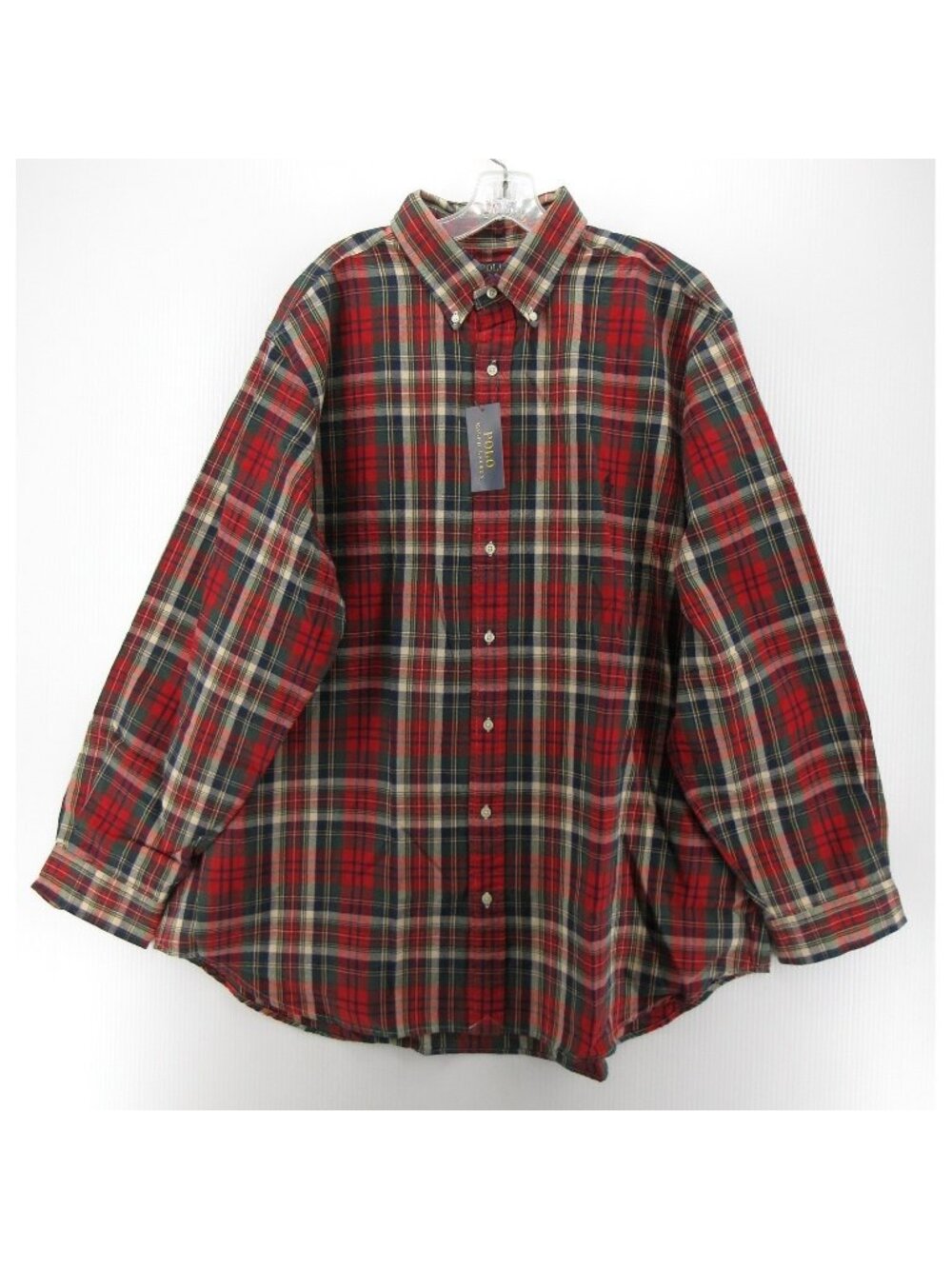 Polo Ralph Lauren Shirt 2XB Oxford Cloth OCBD Button Down Plaid Pony